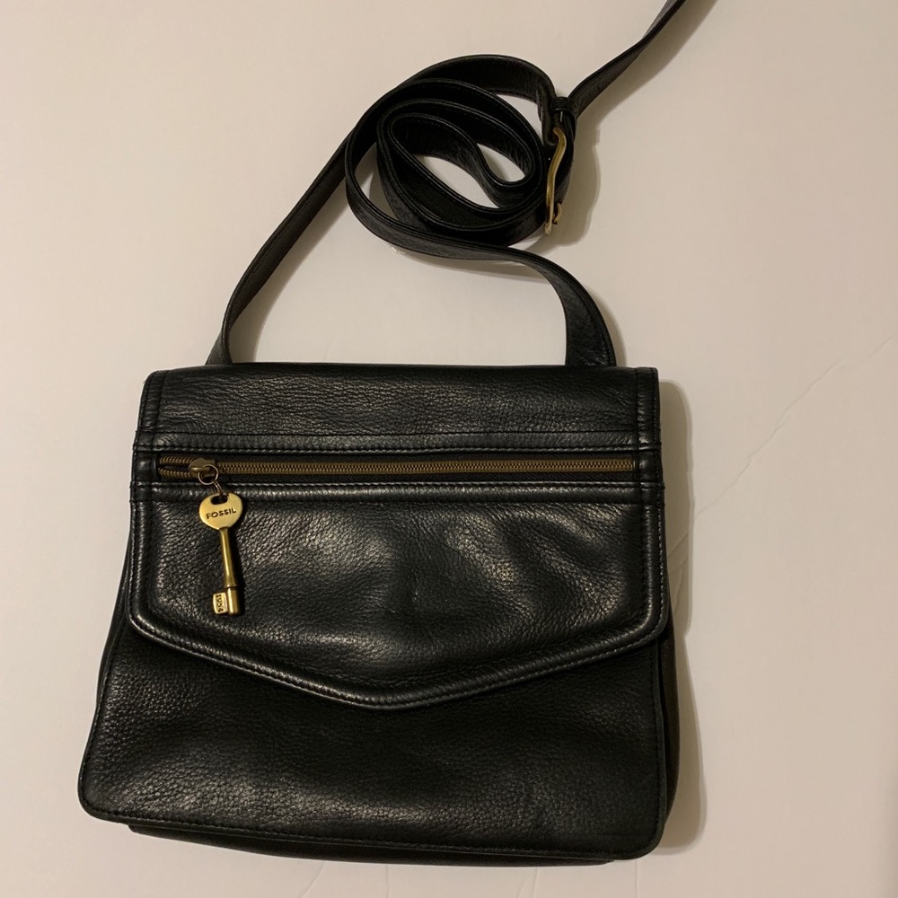 Fossil vintage crossbody purse black bag